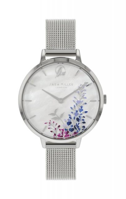 Sara Miller London Sara Miller Wisteria Rose Gold/Navy Strap Watch