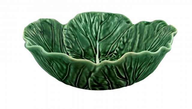 Bordallo Pinheiro Cabbage (Couve) 22.5cm Leaf Bowl Natural