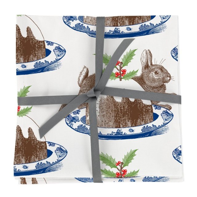 Thornback & Peel Thornback & Peel Christmas Pudding Napkins Set Of 4