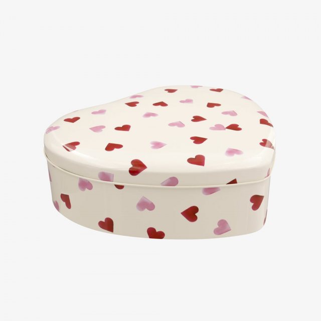 Emma Bridgewater Pink Hearts Large Heart Shaped Tin