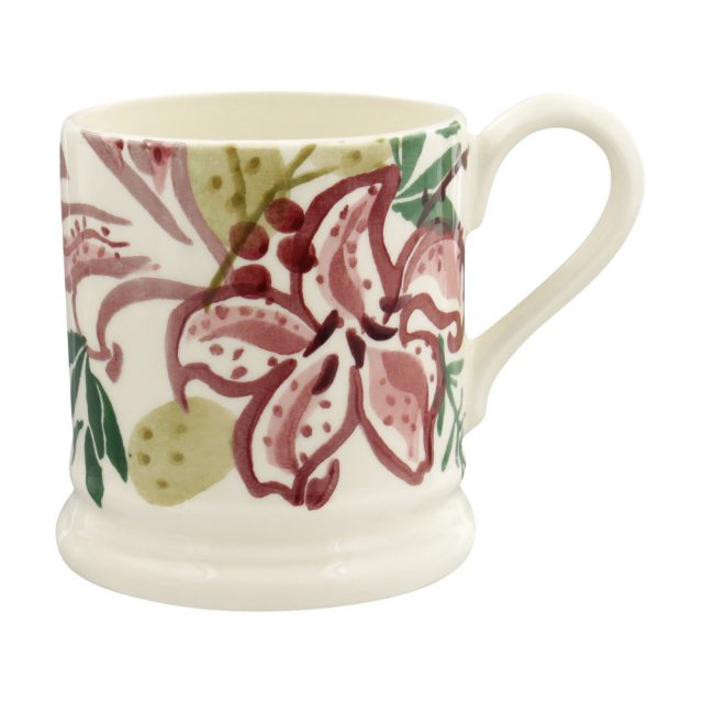 Emma Bridgewater Red Stargazer Lily 1/2 Pint Mug