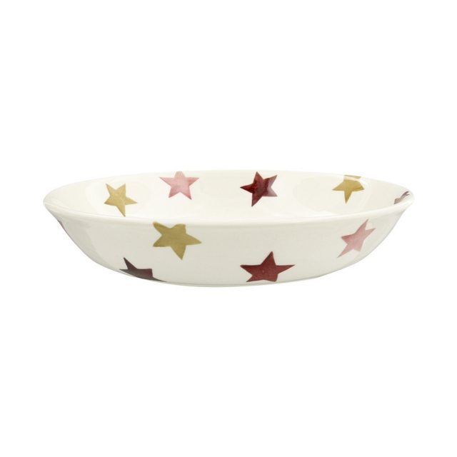Emma Bridgewater Pink & Gold Stars Small Pasta Bowl