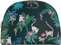 Sara Miller London Sara Miller Bamboo Small Cosmetic Bag Black