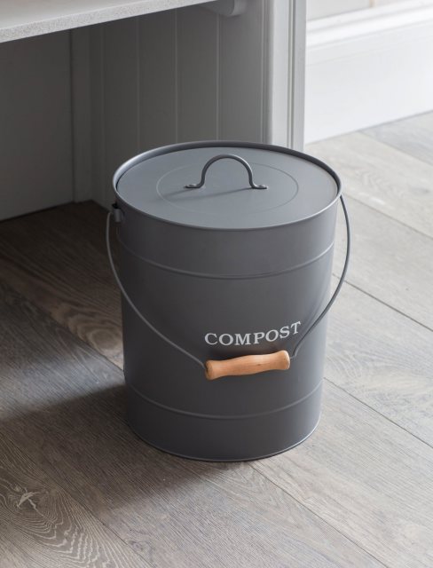 Garden Trading Compost Bucket 10L Charcoal