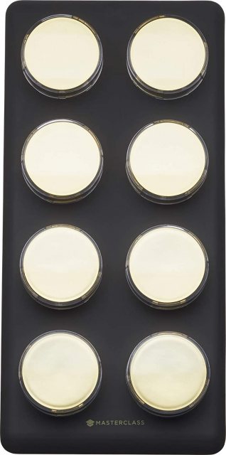 MasterClass Eight Jar Spice Rack With Mattt Black Brass Buy Online Portmeirion Online