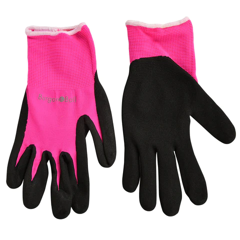 Fluorescent Pink Garden Gloves