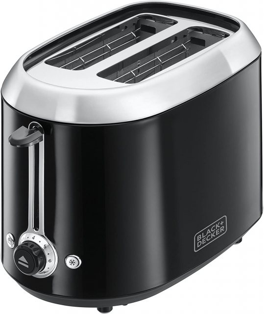 Black & Decker 2 Slice Toaster Black