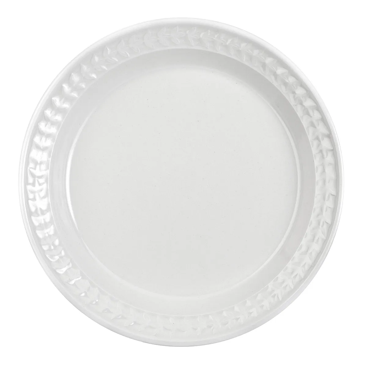 Botanic Garden Harmony Salad Plate Embossed White