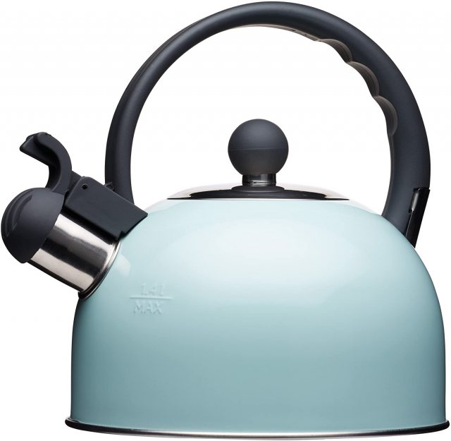 Kitchen Craft Living Nostalgia Trad Whistling Kettle Blue 1.4L