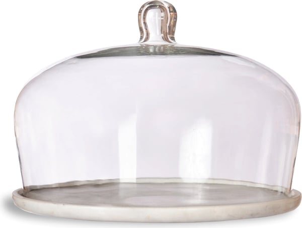 Garden Trading Garden Trading Cake Dome Marble & Glass