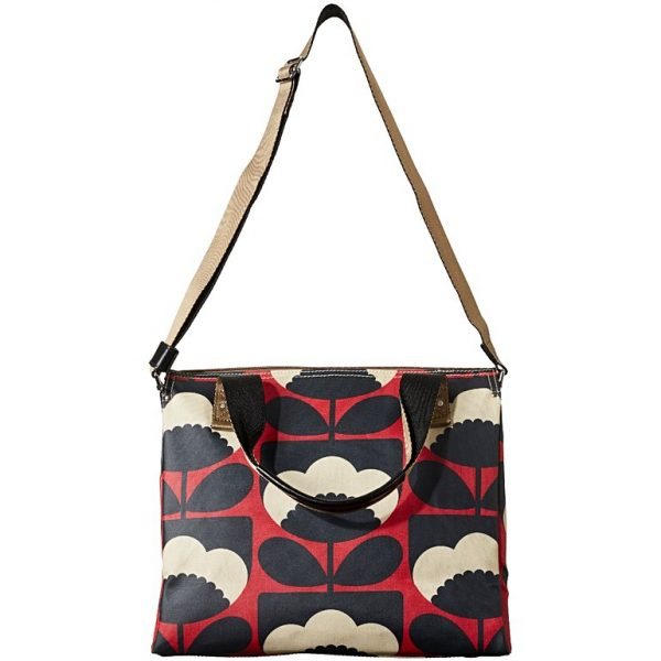 Orla Kiely Spring Bloom Messenger Bag Poppy; Portmeirion Village