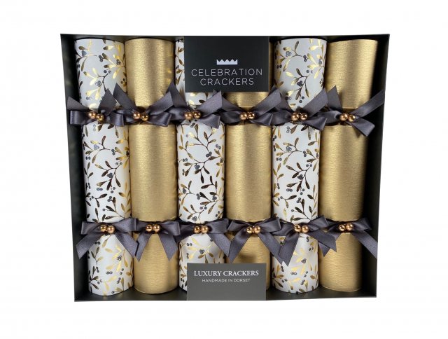 Golden Mistletoe Crackers