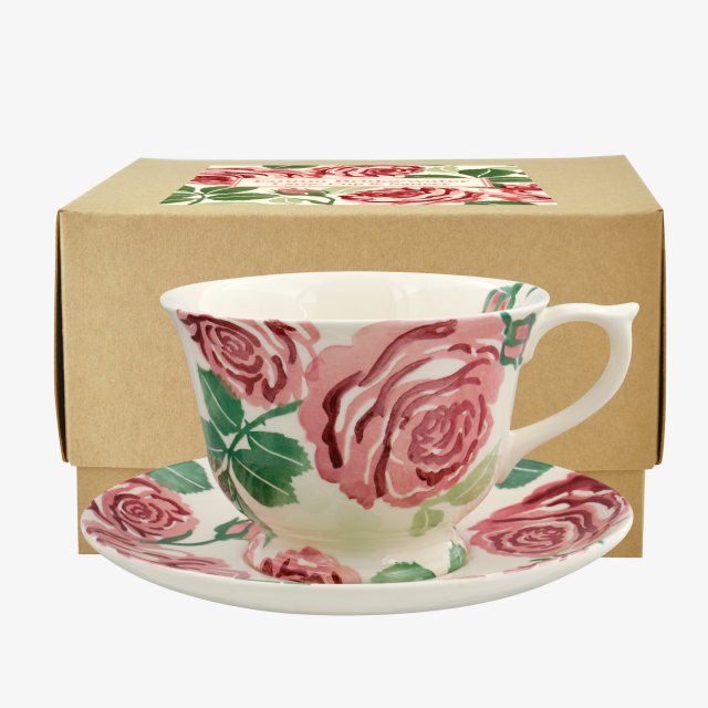 Emma Bridgewater Pink Roses Large Teacup & Saucer