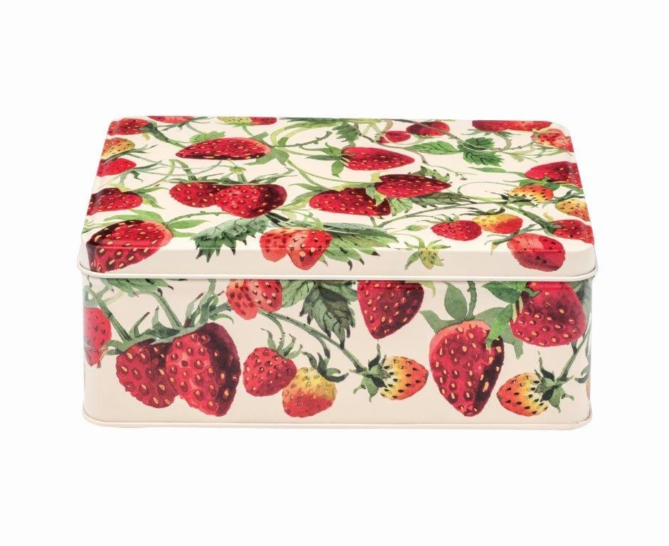 Emma Bridgewater Strawberries Deep Rectangular Tin