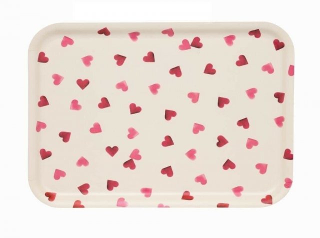 Emma Bridgewater Emma Bridgewater Pink Hearts Rectangular Birch Tray