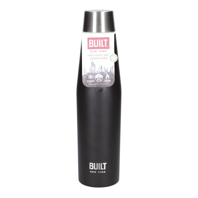 Built Perfect Seal Black Hydration Bottle 540ml