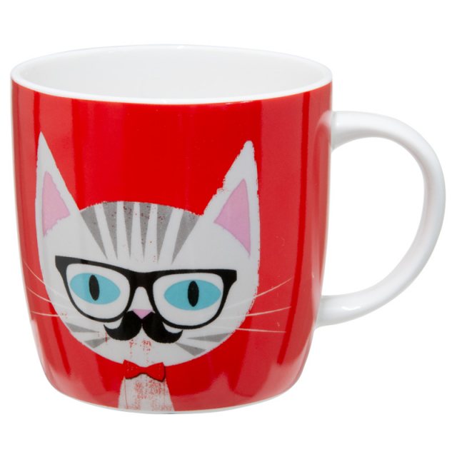 Kitchen Craft Cat Specs Barrel Mug