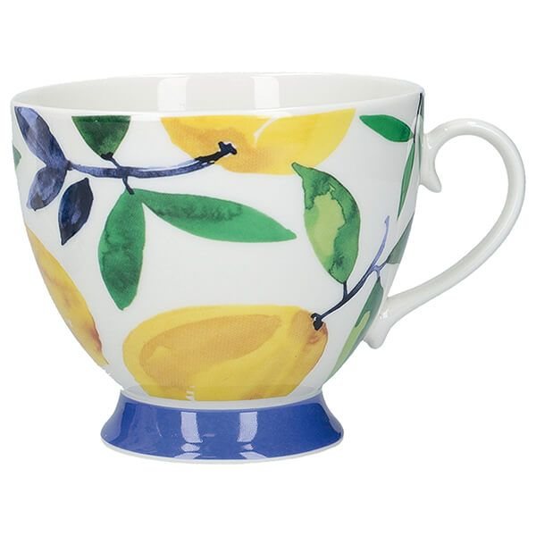 KitchenCraft Lemon Dream Footed Mug