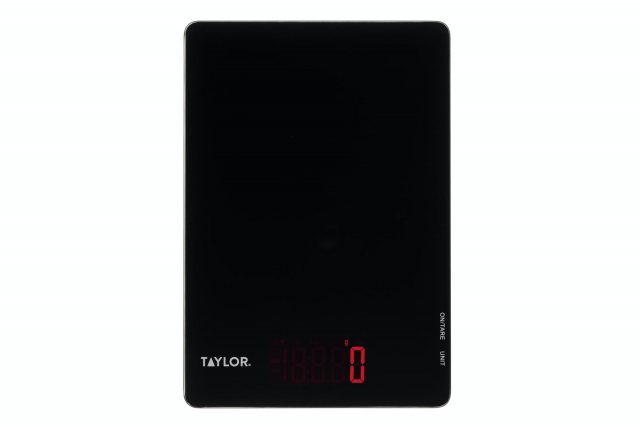 Taylor Pro Black Glass Digital Kitchen Scales