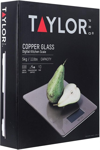 Taylor Pro Glass Digital Kitchen Scales 5kg