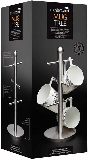 MasterClass Deluxe Stainless Steel Mug Tree