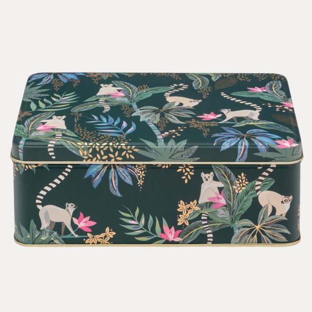 Sara Miller London Sara Miller Midnight Leopard Biscuit Barrel