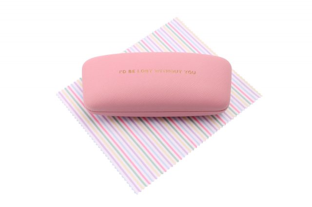 Candy Pink Id Be Lost Glasses Case