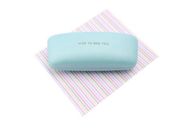 Blue Nice To See You Glasses Case