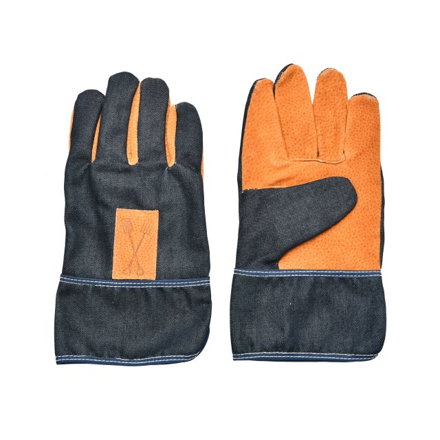 Fallen Fruits Denim Garden Gloves Short