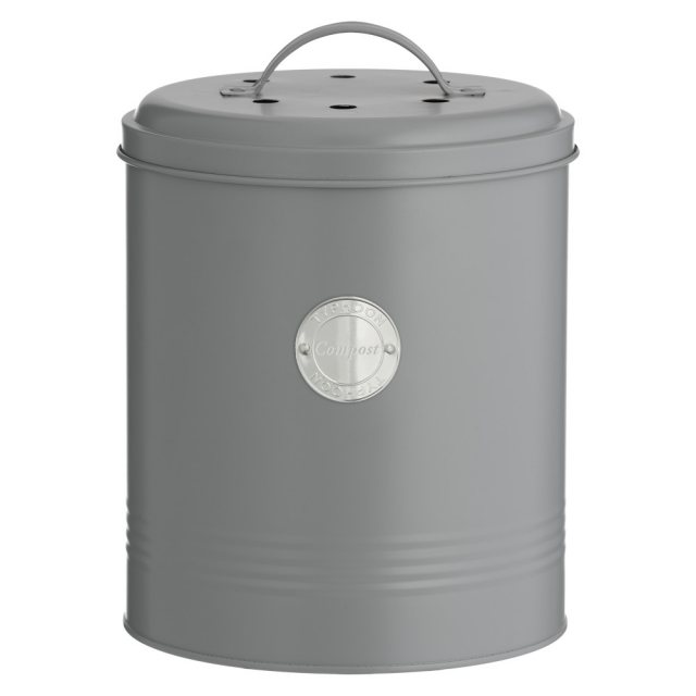 Typhoon Typhoon Living Grey Compost Caddy