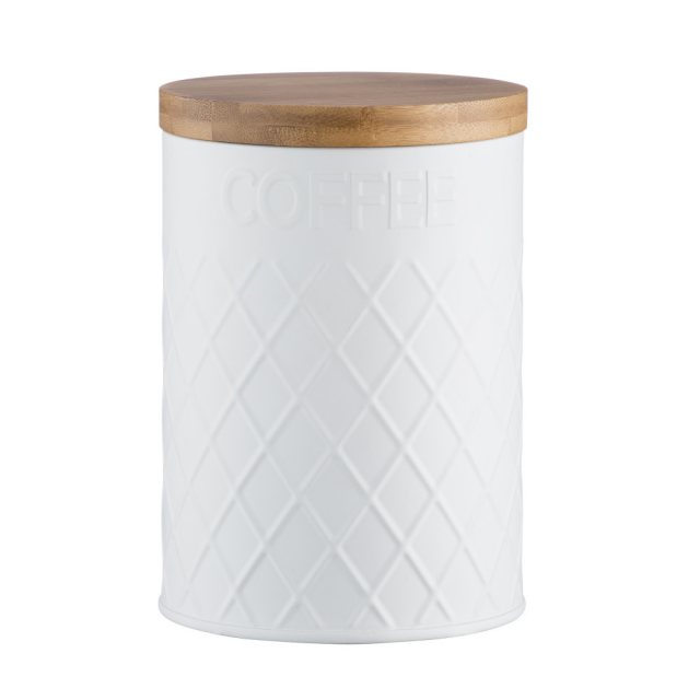 Typhoon Typhoon Embossed White Coffee Storage