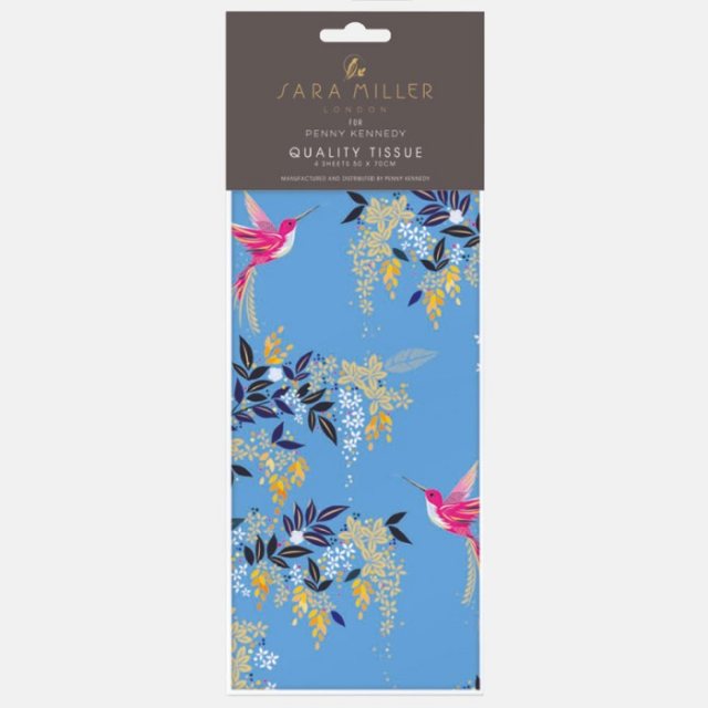 Sara Miller Light Blue Hummingbird Tissue Paper