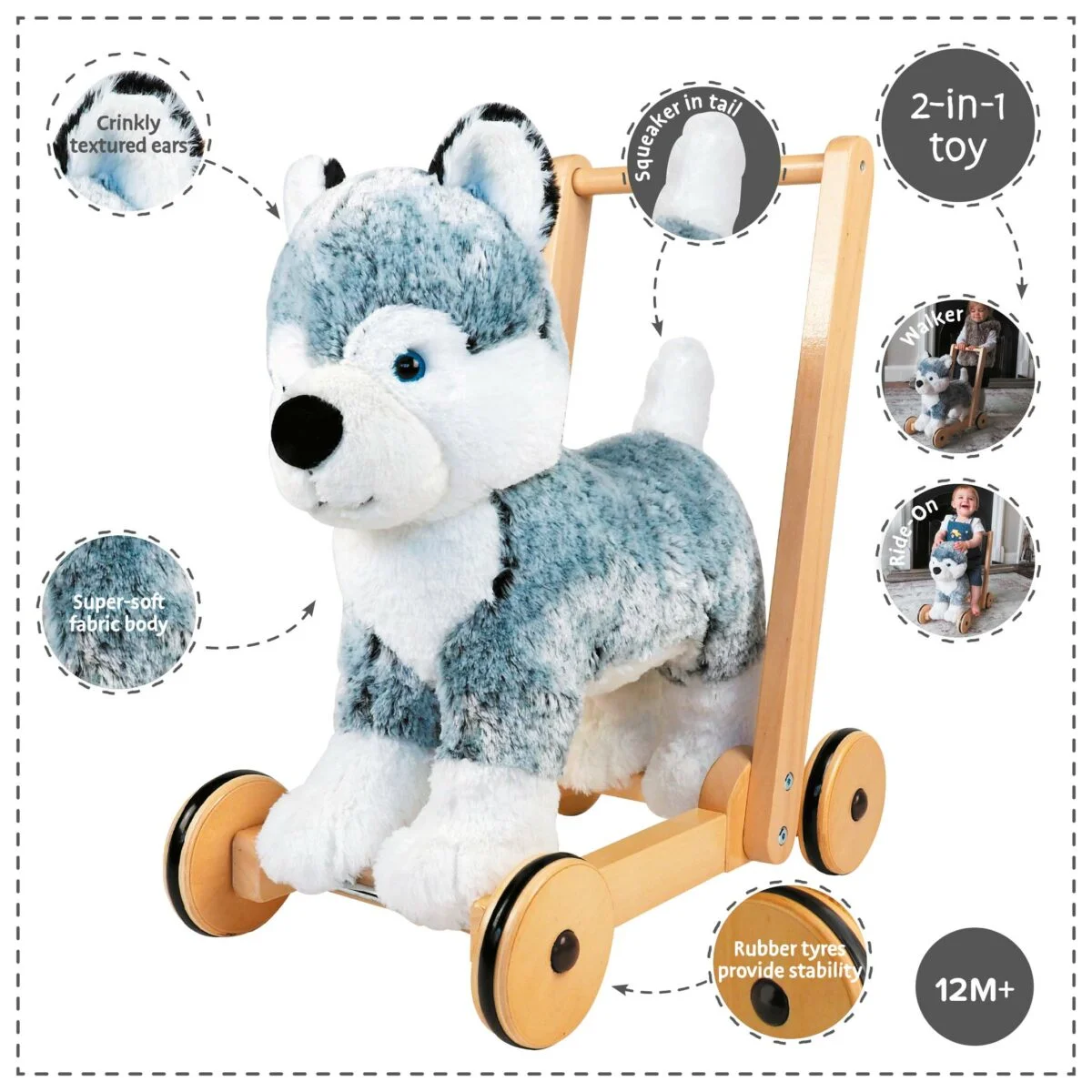 Dog baby walker toy deals