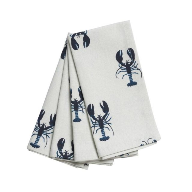 Sophie Allport Sophie Allport Lobster Fabric Napkins Set Of 4