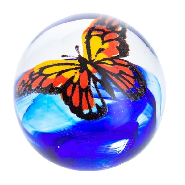 Abstract Butterfly Flight Of The Monarch Paperweight