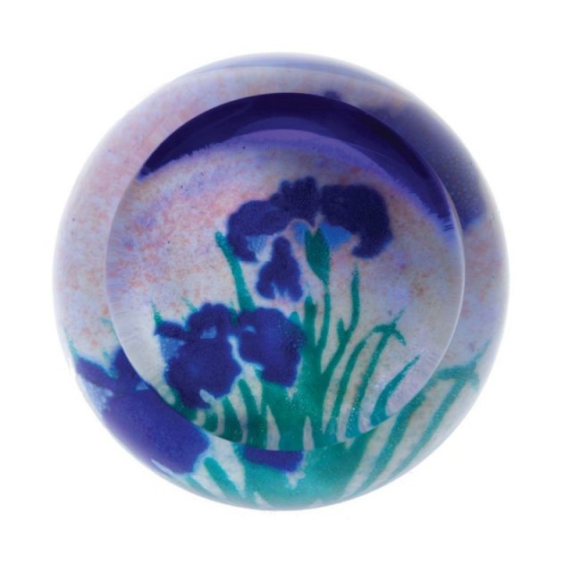 Abstract Artistic Impressions Irises Paperweight