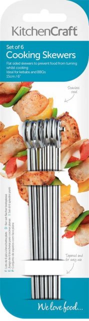 Flat Sided Stainless Steel Skewers