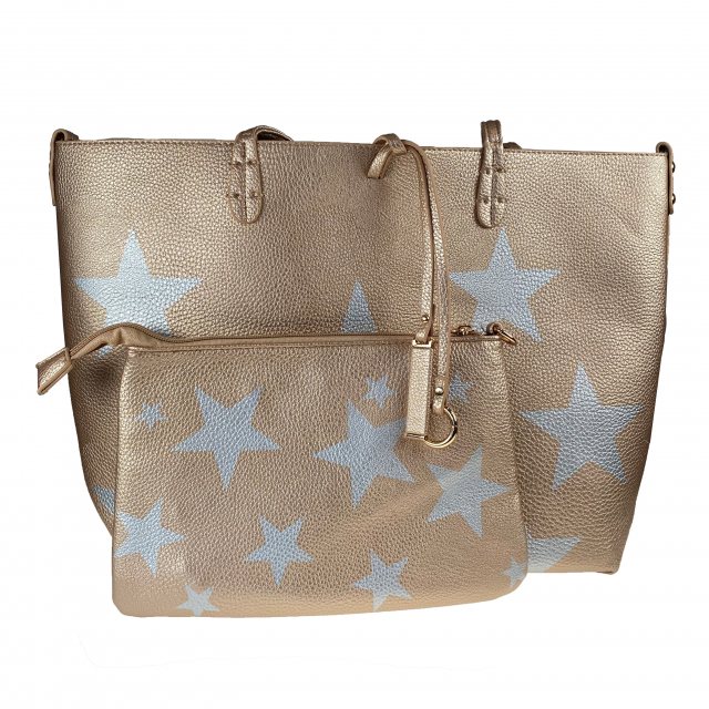 Kris Ana Sara Miller Smokey Blue Birds Medium Tote Bag