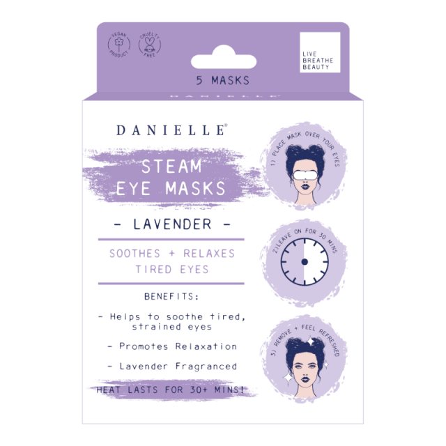 Danielle Creations Lavender Steam Eye Masks 5pc