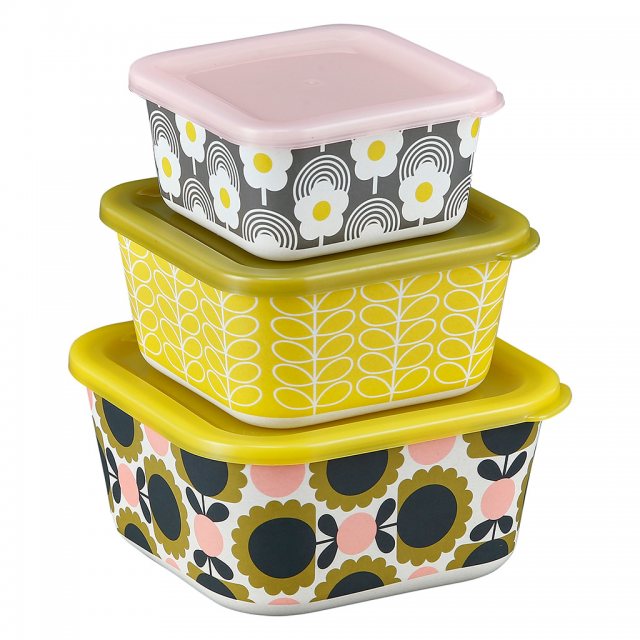 Orla Kiely Orla Kiely Nesting Cake Tins Set of 3 Bubblegum/Basil