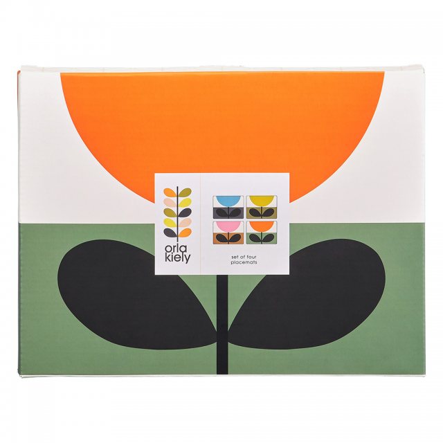 Orla Kiely Set of 4 Placemats Sunflower Multi Placemats & Coasters