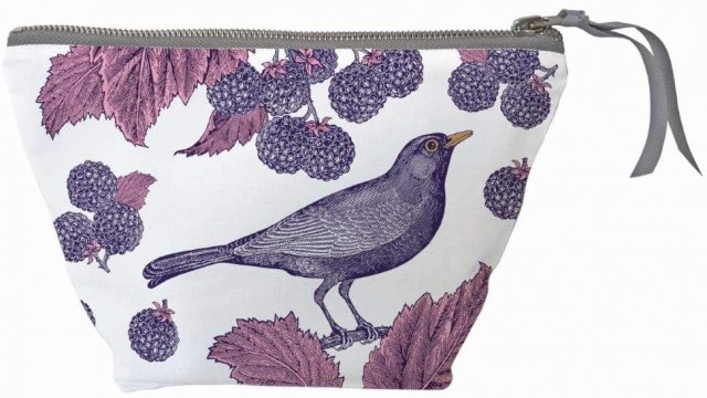 Thornback & Peel Thornback & Peel Classic Blackbird & Bramble Small Cosmetic Bag