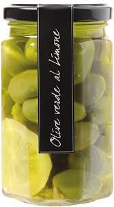 Cracked Green Olives Marinated With Lemon