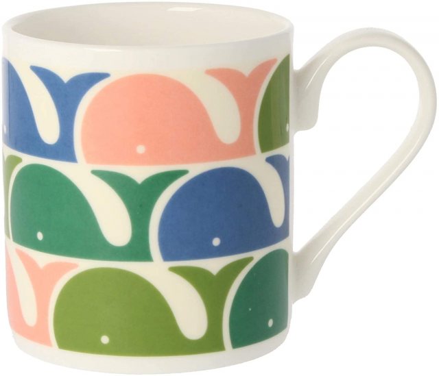 Orla Kiely Pink Whale Print Mug