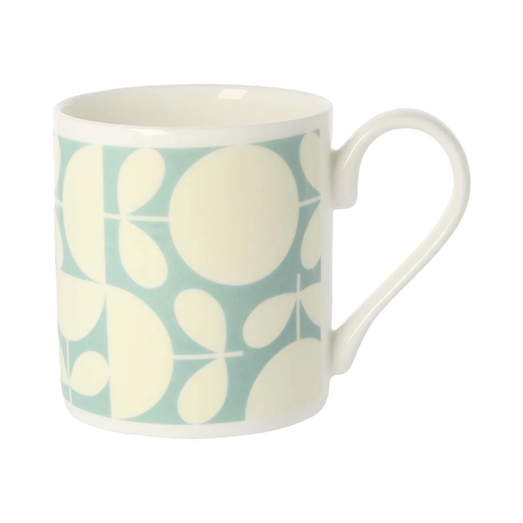 Orla Kiely Aqua Patchwork Print Mug