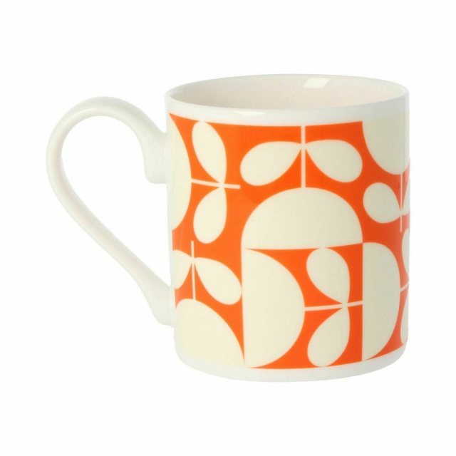Orla Kiely Orange Patchwork Print Mug