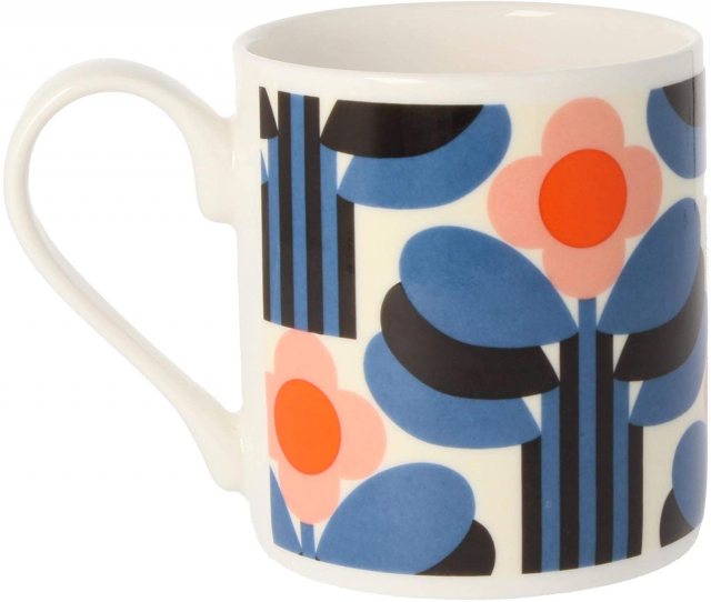 Orla Kiely Orange Art Deco Print Mug