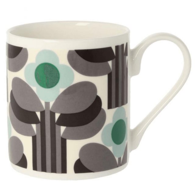 Orla Kiely Green Art Deco Print Mug
