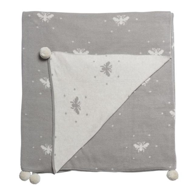 Sophie Allport Bees Knitted Throw