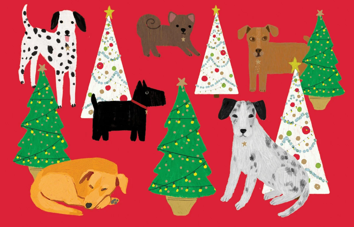 Precious Pooches Christmas Cards 8 Pack